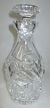 Crystal carafe 
with stopper, 
20th century. 
Height: 25.5 
cm.