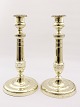 French brass 
candlesticks h. 
27.5 cm. from 
the middle of 
the 19th 
century Nr. 
310873