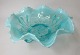 Pressed English 
table bowl, 
19th century. 
Light blue 
glass. 
Decorated with 
leaves. 
Probably: ...