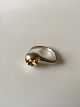 Georg Jensen 
Sterling Silver 
Modern Ring No 
341 with Gilded 
Piece. Ring 
Size 53 / US 6 
1/2. ...