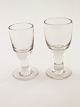 Snap glass H. 
7.7 and 8.2 cm. 
19th century. 
No. 322183