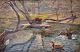 Hempel, Hans 
(1888 - 1963) 
Denmark. Ducks 
in a lake. Oil 
on canvas. 
Signed: H. 
Hempel. 24 x 36 
cm.