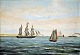 Danish artist, 
19th century: 
Marine. Oil on 
canvas. 
Signeret: 
Monogram CH 89. 
34 x 44 cm.
Framed.