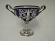 L. Berth. 
Silver (830). 
Kandis bowl 
with blue glass 
insert. Height 
16 cm.