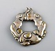 Danish Art 
Nouveau brooch 
in silver. 
Early 1900s.
Stamped.
Measures: 67 
mm.
In very good 
...