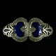 Danish Art 
Nouveau Pewter 
Belt Buckle 
with Enamel - 
Mogens Ballin 
1871-1914.
Designed and 
...