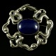 Danish Art 
Nouveau Silver 
Brooch with 
Lapis Lazuli - 
Carl M. Cohr 
Designed and 
crafted by Carl 
...