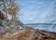 Larsen-Særsløv, 
Frederik (1870 
- 1942) 
Denmark. 
Coastal scene. 
Signed. Oil on 
canvas. 38 x 50 
...