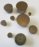 Collection of 
Danish weights 
in brass, 
19/20. year 9 
pcs. 5 grams, 
2x10 grams, 20 
grams, 50 ...