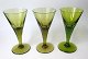 Silicien White 
wine glass in 
crystal in 
green glass 
mass, 
Holmegård, 
Denmark after 
1916y. Round 
...