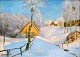 Wennerwald, 
Emil (1859 - 
1934) Denmark. 
Winter 
Landscape. 
Signed. Oil on 
canvas. 33 x 46 
...