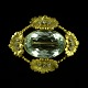 Georg Jensen. 
18k Gold Brooch 
with 12 
Diamonds and 
Faceted 
Aquamarine #49. 
1904-08 ...