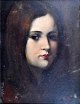 Unknown artist 
(20th century): 
Woman portrait. 
Oil on 
cardboard. 
Signed: St. 
Gardas 1918. 37 
x ...