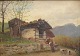 Danish artist 
(19th century): 
A shepherd in 
the mountains, 
Italy. Oil on 
mahogany. 
Unsigned. ...