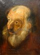 Unknown artist 
(19th century): 
Portrait of an 
elderly man. 
Oil on canvas. 
Unsigned. 45 x 
34 ...