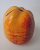Saving bank in 
the shape of an 
apple, hand 
painted clay, 
19th century. 
Denmark. 
Height: 8 ...