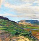 Dorph, NV (1862 
- 1931) 
Denmark: 
Icelandic 
Landscape. Oil 
on canvas. 
Verso labeled: 
Painted by ...