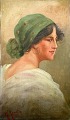 Rovello, G 
(19th century) 
Italy: Portrait 
of a young 
woman. Oil on 
canvas / 
cardboard. 
Signed: ...