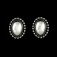 Georg Jensen. 
Sterling Silver 
Screw Back 
Earrings #59.
Designed by 
Georg Jensen 
1866 - 1935 ...