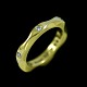 Georg Jensen. 
18k Gold Ring 
with Diamonds 
#1261 - Mirror 
- Maria 
Berntsen.
3 Brillant Cut 
...