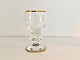 Gisselfeldt 
port wine glass 
with gold 9.5cm 
high, 5cm in 
diameter • 
Perfect 
condition with 
...