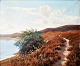 Engelfelt, 
Frederik (20th 
Century) 
Denmark. 
Dollerup 
Bakker.
Oil on canvas. 
Signed: F. ...