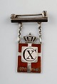 Georg Jensen 
King Christian 
10 jubilee pin 
/ brooch made 
in sterling 
silver.
"Dannebrog" 
motif ...