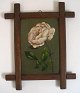 Danish flower 
painter (19th 
century): A 
pink rose. Oil 
on cardboard. 
15.5 x 11 cm. 
Sign: ...