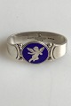 Georg Jensen 
Sterling Silver 
Napkin Ring 
Little Angel on 
blue enamel 
Design Harald 
...