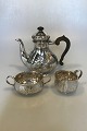F. Hingelberg 
Sterling Silver 
Coffee set from 
1944. Coffeepot 
H 19 cm/7.5 " 
weight 541.1 
...