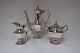 Coffee service. 
Silver (830). 3 
parts, 
comprising 
coffee pot, 
creamer and 
sugar bowl. The 
height ...