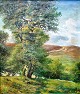Stender, Viggo 
(1883-1954) 
Denmark: 
Landscape 
Summer.
Oil on canvas. 
94 x 81 cm. 
Signed: Viggo 
...