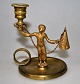 Chandelstick in 
brass / bronze, 
19th century. 
France. With 
oriental 
figure. With 
handle and ...
