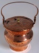 Antique Danish 
materity 
container in 
copper, 1830 - 
1840. Vaulted 
corpus with 
handle and lid 
...