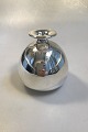 Hans Hansen 
Sterling Silver 
Vase Pearshaped 
body, engraved 
geometric 
pattern Marked 
Anno 1938 H ...