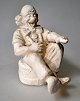 Carlsen, Poul 
Hauch (1921 - 
2006) Denmark: 
A clown on a 
barrel. 
Plaster. 
Signed. Height: 
12 cm.