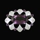 Karen Strand 
1924-2000. 18k 
White Gold 
Brooch with 
Amethysts.
Designed and 
crafted by 
Karen ...