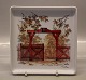 Bing and 
Grondahl B&G 
363 - 7030 
Square Tray The 
Red fance 29.5 
cm Dyrehaven 
north of 
Copenhagen ...
