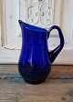 Holmegaard blue 
glass jug 
Height 17 cm.