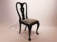 Black painted 
dining chair in 
the style of 
Rococo from the 
1860s. The 
chair is in 
great vintage 
...