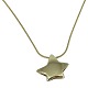 Ralf Kronsted 
jewellery. 
A necklace of 
14k gold, set 
with a pendant, 
shape as a 
star. Chain ...