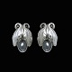 Georg Jensen. 
Sterling Silver 
Ear Clips with 
Hematite #108.
Design by 
Georg Jensen 
1866 - ...