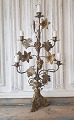 1800s French 
church 
candlestick 
with 5 light 
arms.
Decorated with 
flowers, 
leaves, grapes 
and ...