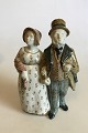 Bing & Grondahl 
Stoneware 
Figurine of 
Citizen Couple 
No 208. 
Designed by 
Gudrun Meedom 
Bæch. ...