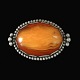 Kay Bojesen. 
Art Nouveau 
Silver Brooch 
with Amber.
Designed and 
crafted by Kay 
Bojesen ...
