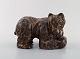 Scandinavian 
ceramist. 
Unique figure 
of brown bear 
in glazed 
stoneware. Mid 
20th century.
In ...