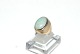 Gold ring with 
light Green 
stone 14 Carat
Stamp: 585, 
14K
Size 54
Nice and well 
maintained ...