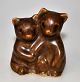 Basse, Knud 
(1916 - 1991): 
A pair of bear 
cubs. 3/47. 
Stoneware. 
Brown Glazed. 
Signed. H: 7 
...