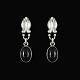Georg Jensen. 
Sterling Silver 
Earrings with 
Black Agate 
#17.
Designed by 
Georg Jensen 
1866 - ...