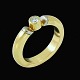 Georg Jensen. 
18k Yellow & 
White Gold 
Solitaire Ring 
- Diamond. 
0.12ct.
Brilliant cut 
diamond ...